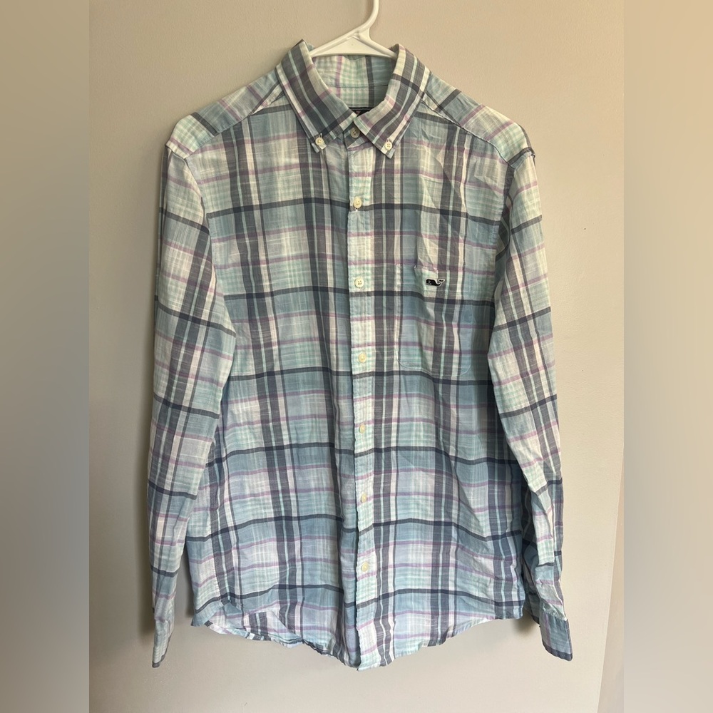 Vineyard Vines Classic Long Sleeve Tucker Shirt Plaid Sz S Preppy Classiccore